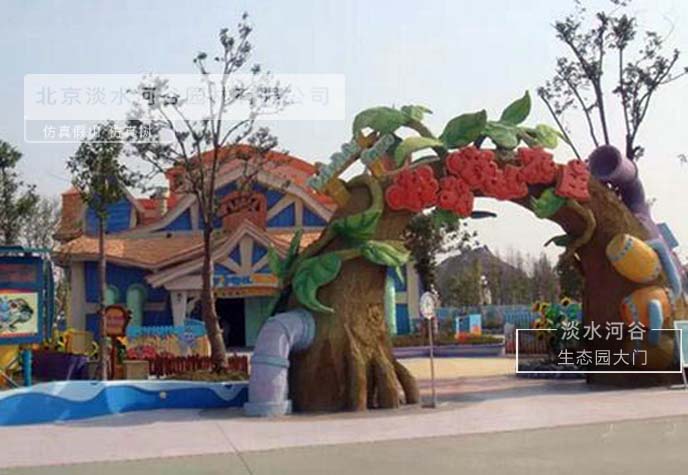 生態園大門制作與景觀設計完美結合，展現匠人之心