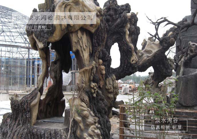 仿真樹制作藝術使園林景觀充滿和諧自然