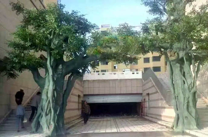 仿真榕樹大門制作-如何制作出漂亮對仿真榕樹大門