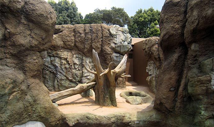 青海西寧野生動物園水泥假山制作出高的行業水準