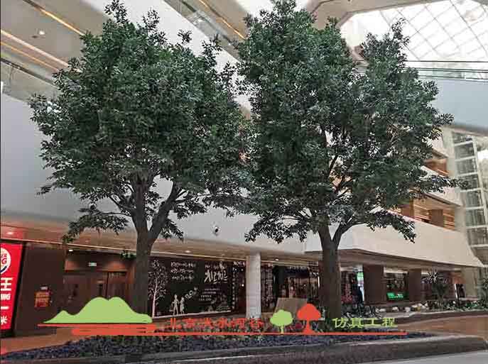 上海外灘超高仿真度玻璃鋼仿真樹制作效果高出以往假樹