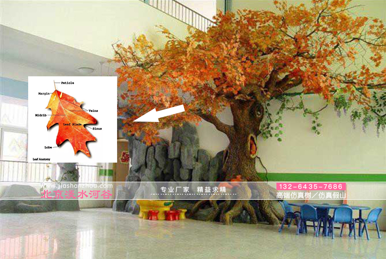 這個廠家仿真樹引人入勝的原因之一就是對單個葉子形狀的研究