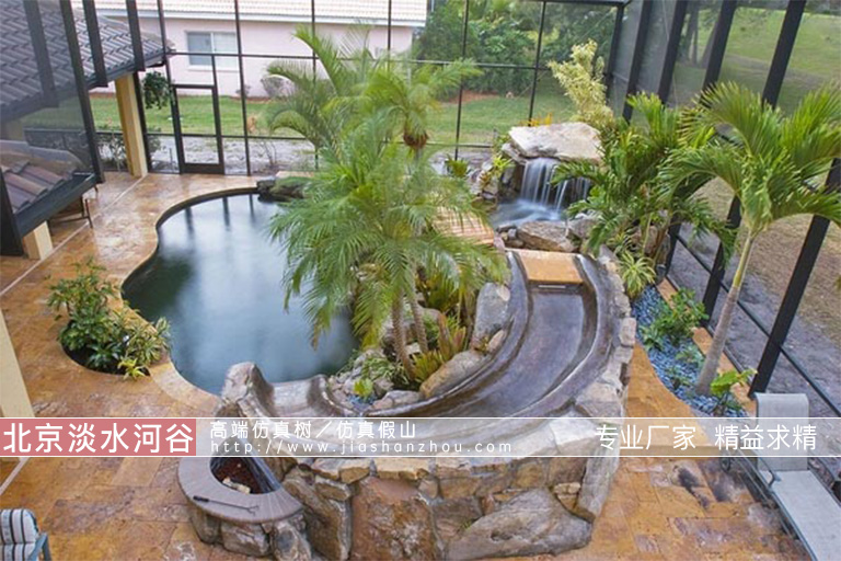 夢幻般的假山水池都是用什么材料制作的