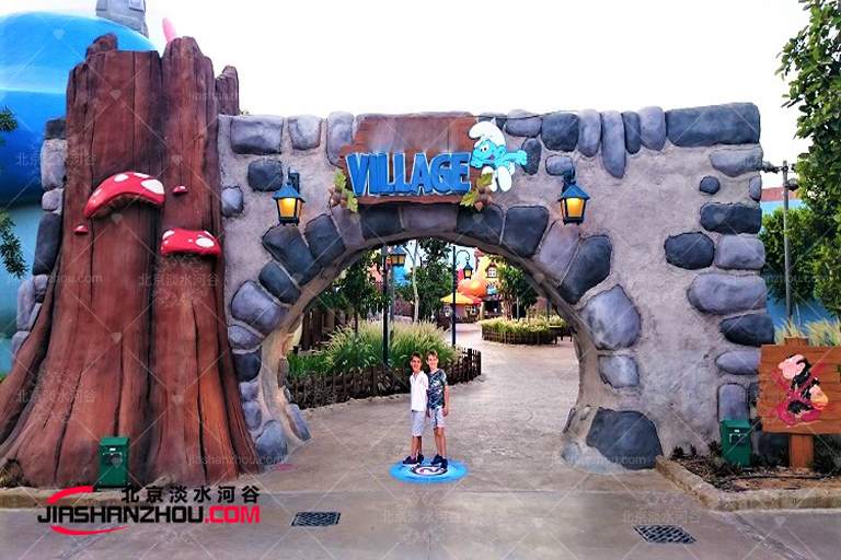 塑石假山多個造型在寧波鳳凰山主題樂園深受認可大人小孩都喜歡