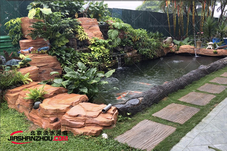 解決持久的后院塑石假山排水問題在所有困難開始之前