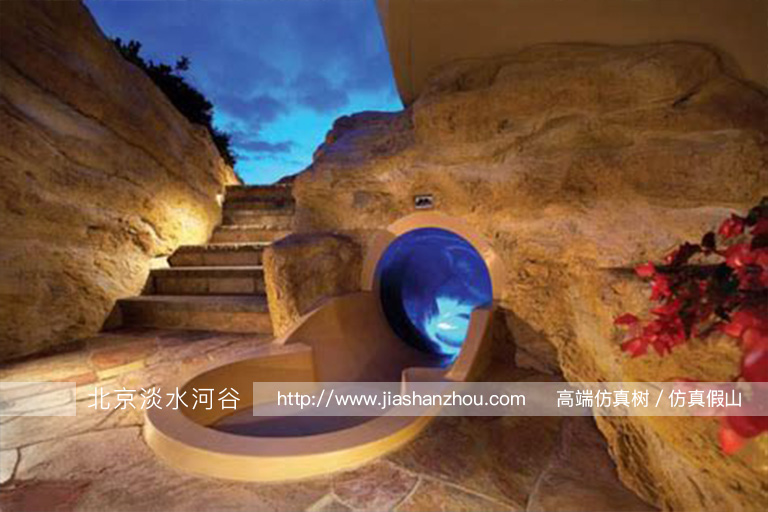 人工塑石假山圖片沒有美只有美