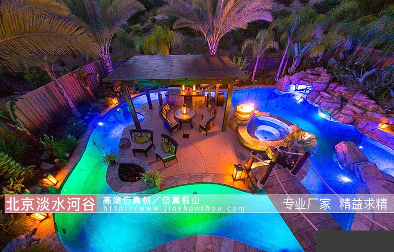 人工假山瀑布景觀26年經(jīng)驗(yàn)各種材料使用全國施工