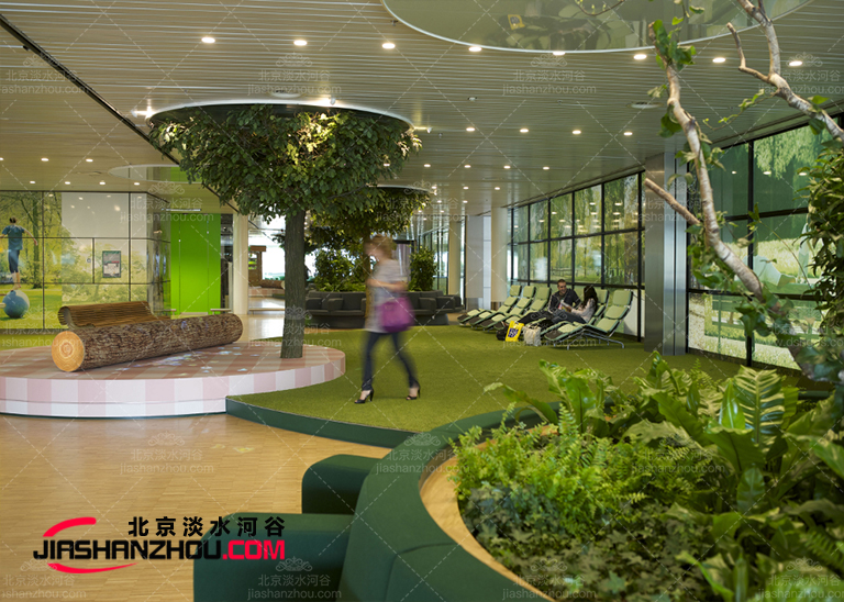 天津西青公園里盛行耀眼的f 景-仿真樹設計