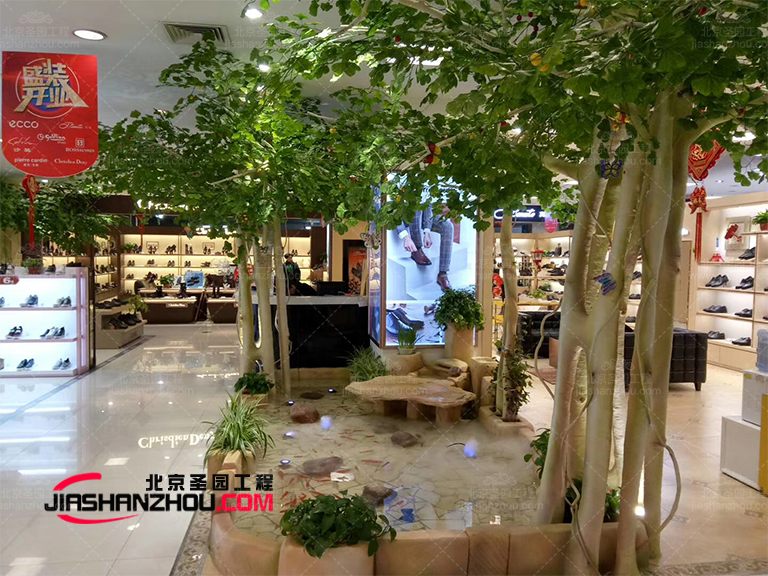 運(yùn)用人造仿真樹裝飾的空間效果如此浪漫