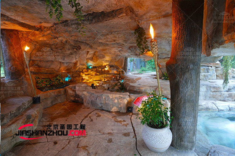 云南昆明明熙苑仿真山洞別墅餐廳的創(chuàng)意設(shè)計(jì)