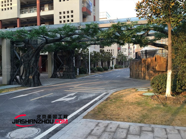 江蘇淮安動(dòng)物園室內(nèi)外仿真樹(shù)裝飾布置