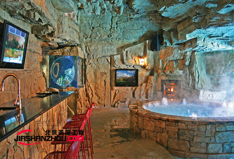北京廠家的標準仿真天然巖洞酒店衛浴熱水浴缸尺寸指南