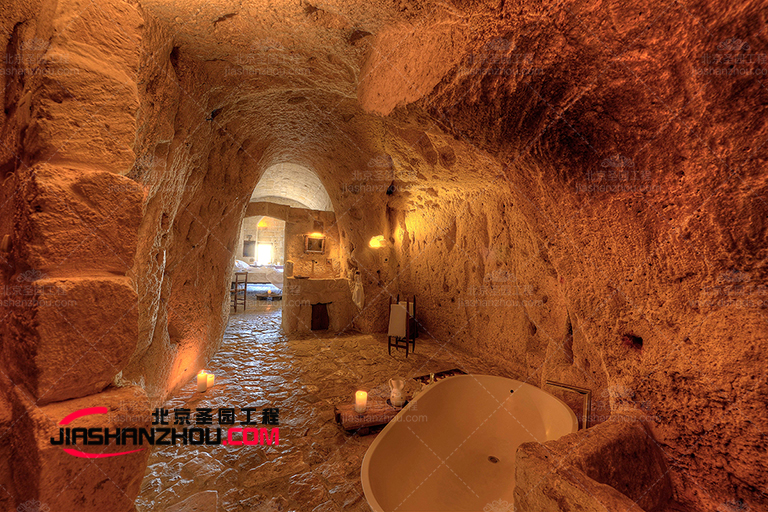 仿真洞穴別墅為入住顧客營造一種非常像舒適的私人氛圍