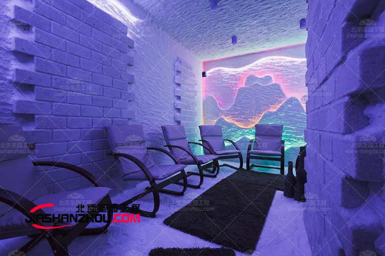 北京廠家之中的人工喜馬拉雅鹽療房有著有趣特別的“質感”