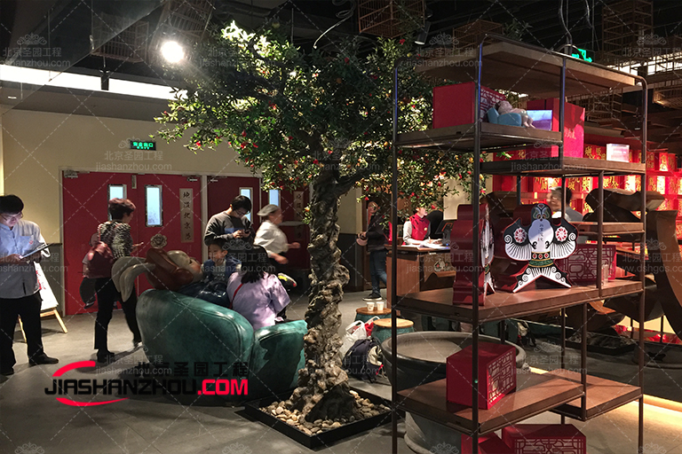 人造仿真樹造景 打造綠色寧靜自然意境的空間