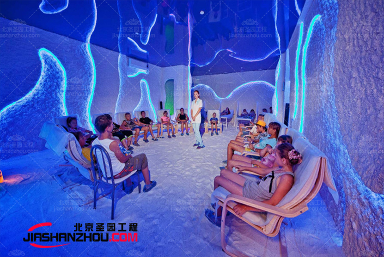 經濟實惠的仿自然主題汗蒸房鹽洞內飾裝飾就在北京廠家