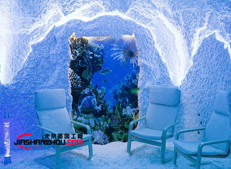 洞穴式鹽療房另一個重要概念是不要讓裝飾設(shè)計看著太做作