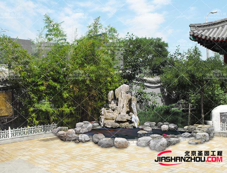 塑石假山可以成為園林景觀的中心裝飾