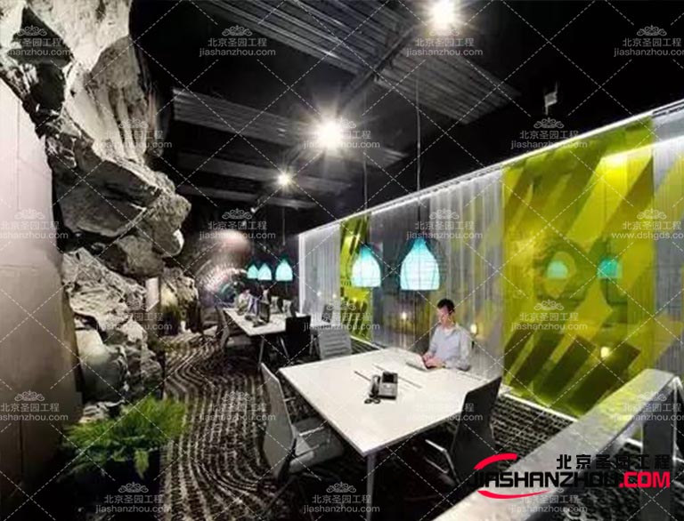 塑石假山隨著科技的進步可以促進現代園林假山的發展