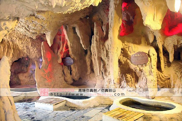 水泥假山一種新型的門頭裝飾深得大眾的熱捧