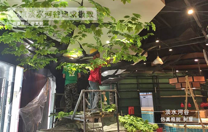 酒店大廳仿真樹滿足顧客對于自然環境的向往