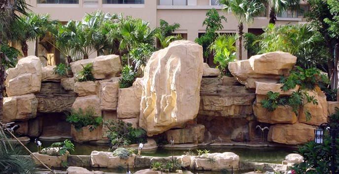 江浙水泥塑型假山 塑石假山雕塑形態(tài)逼真 栩栩如生