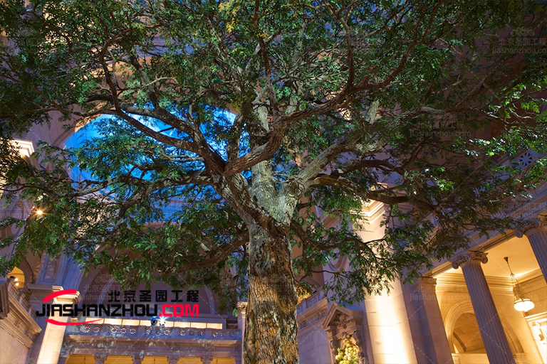 武漢仿真樹裝飾效果圖 設計制作完成后美感多多