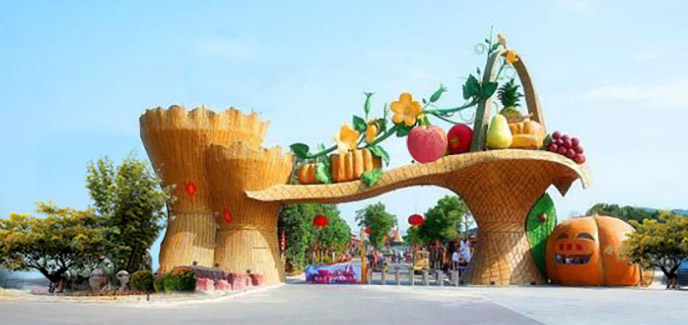 生態(tài)園大門(mén)