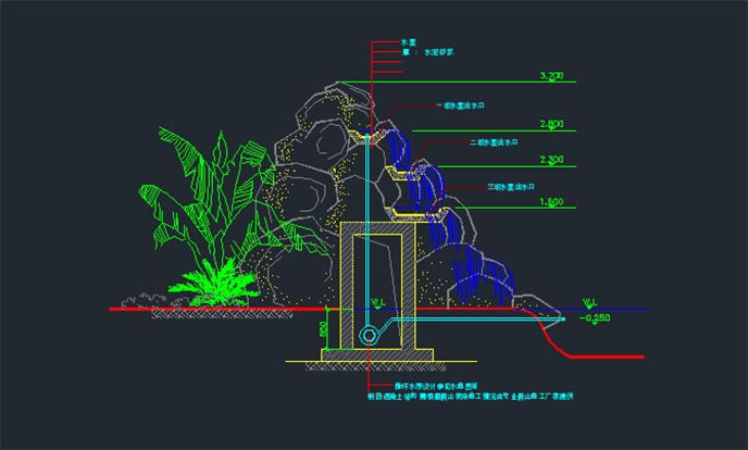 塑石假山施工圖.jpg 塑石假山施工圖