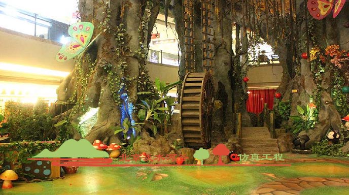 室內仿真榕樹制作