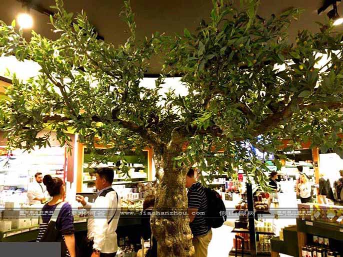 仿真樹葉室內(nèi)裝飾效果