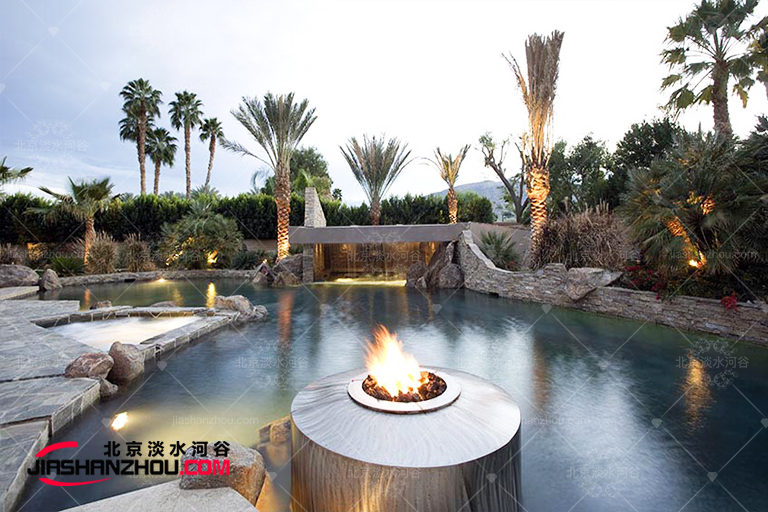 人工假山瀑布.jpg 人工假山瀑布