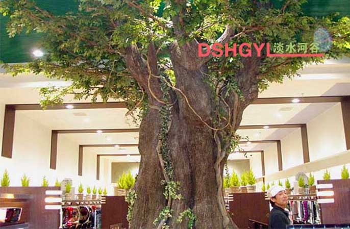 仿真水泥樹(shù)制作