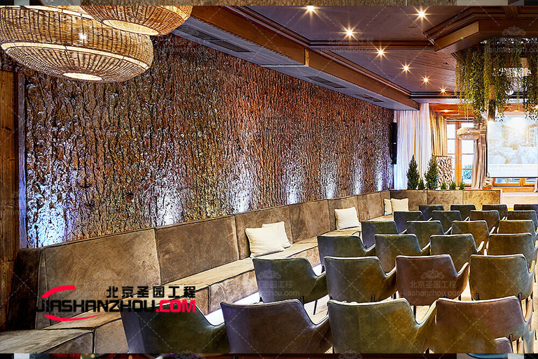 仿真洞穴木質酒店