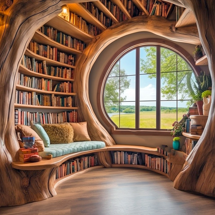 水泥仿木書(shū)架.jpg 水泥仿木書(shū)架