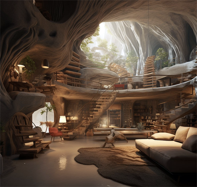 仿木藝術(shù)客廳