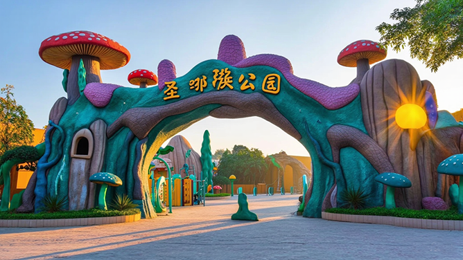 生態(tài)園大門