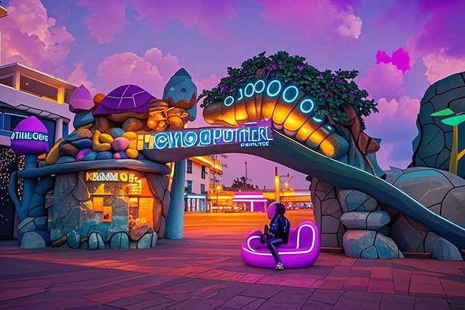 生態(tài)園大門