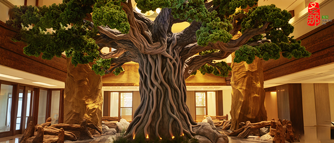 仿真樹(shù)包柱子