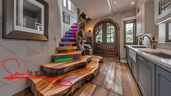 水泥仿木臺階.jpeg 水泥仿木臺階