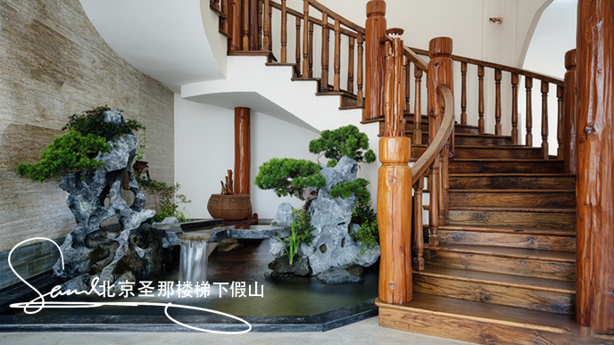 樓梯假山