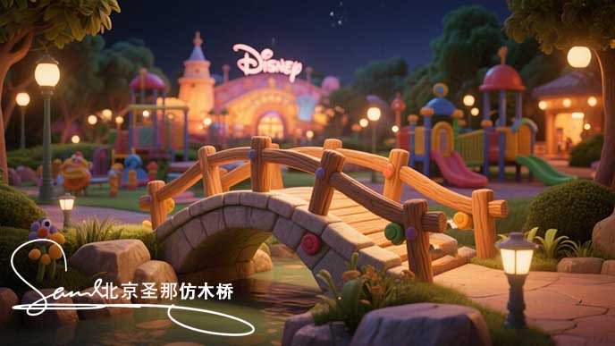 水泥仿木橋.jpg 水泥仿木橋