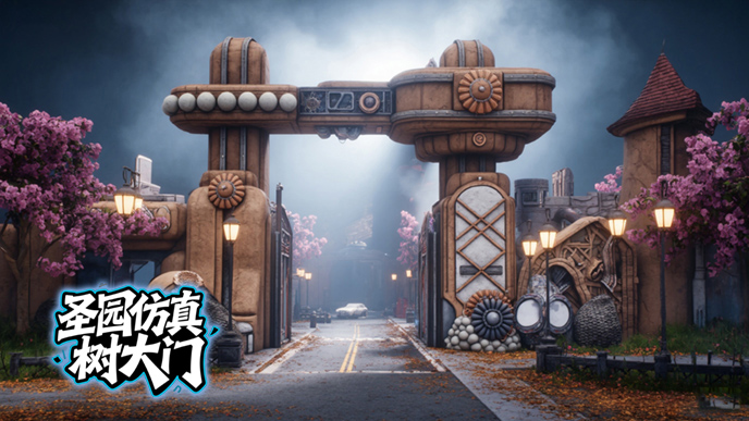 仿真樹大門