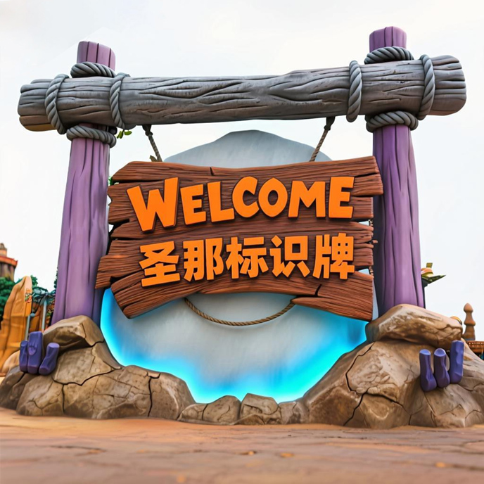 水泥仿木標識牌.jpg 水泥仿木標識牌