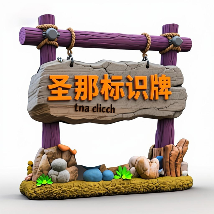 水泥仿木標識牌.jpg 水泥仿木標識牌