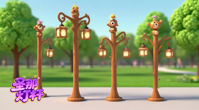 卡通燈桿