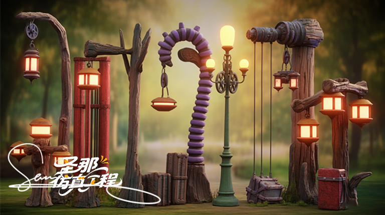 卡通燈桿.jpg 卡通燈桿