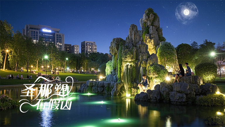 水泥假山.jpg 水泥假山