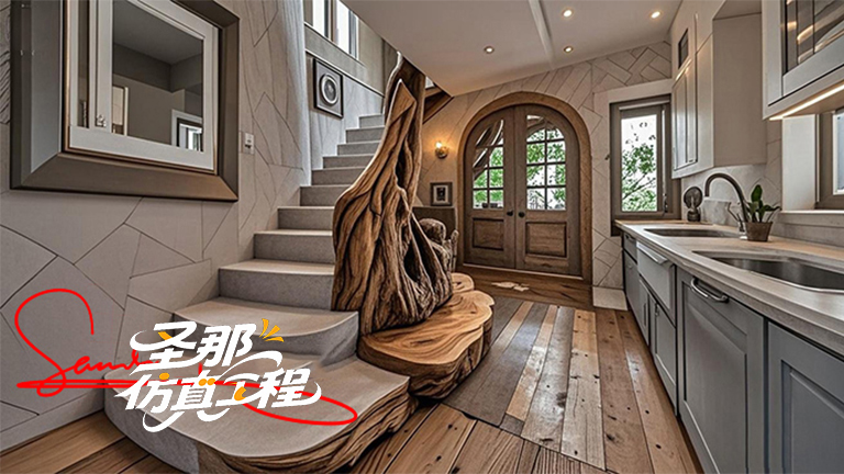 水泥仿木樓梯.jpg 水泥仿木樓梯